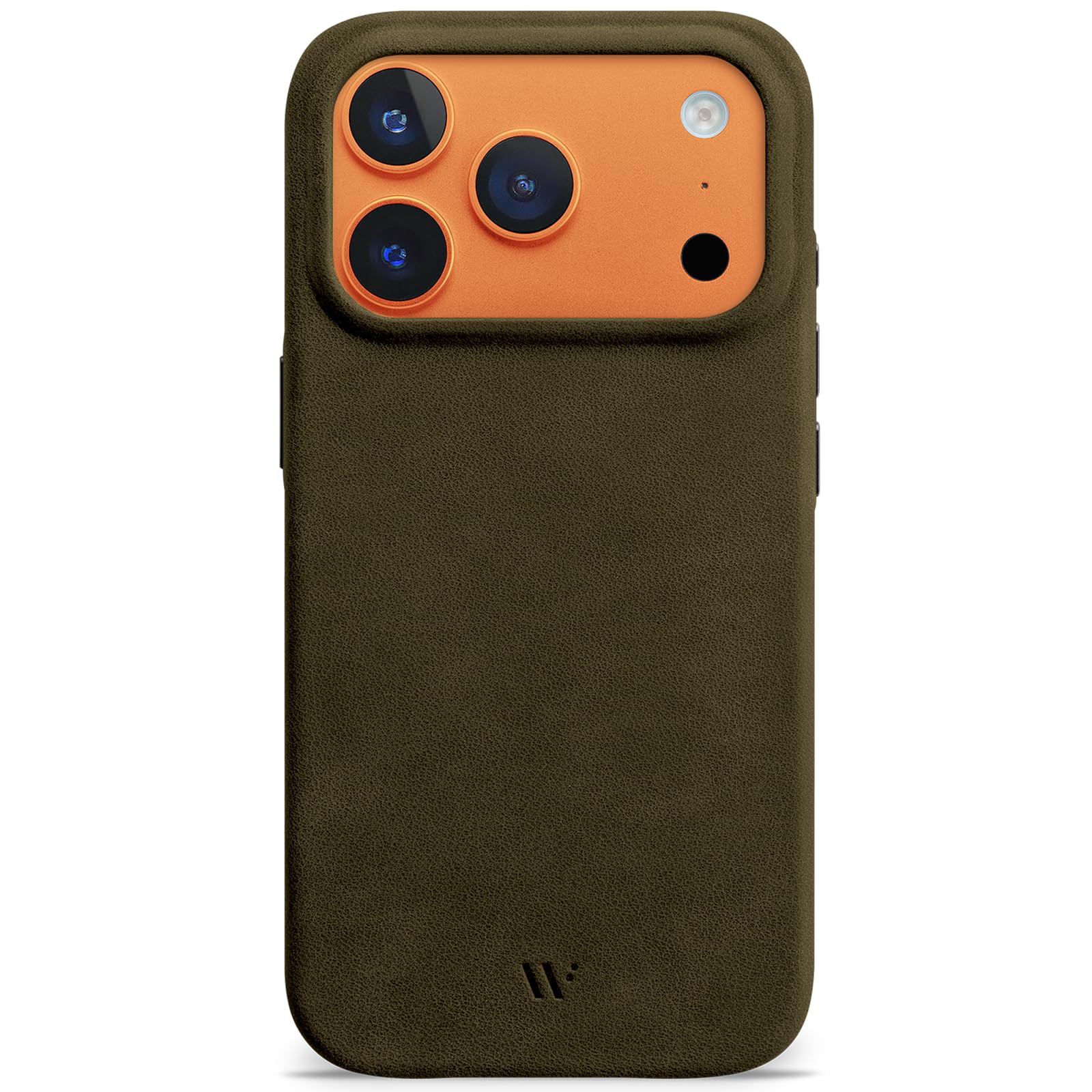 Housse cuir iPhone 17 Pro Max vert olive vintage au charme authentique - 8