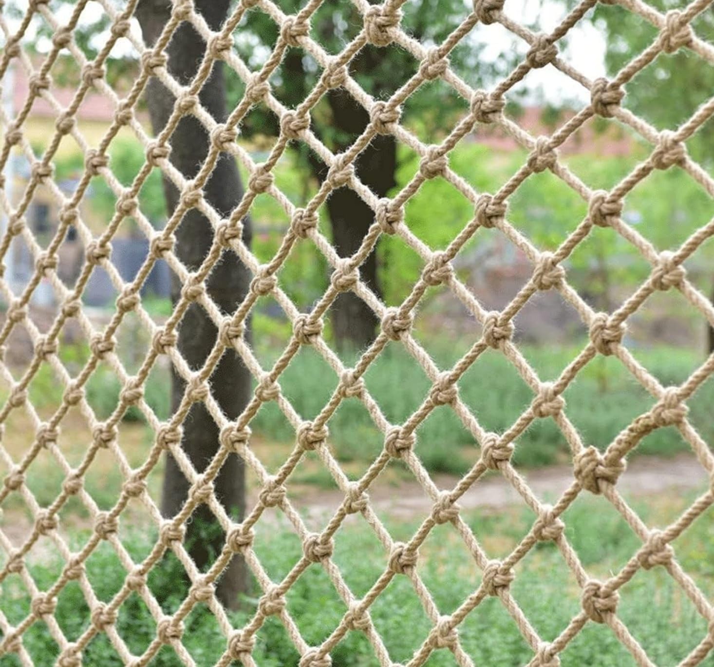 ZBBGTJK Customizable Safety Anti-Fall Net for Garden Balcony Rooftop & Staircase - Privacy Barrier & Climbing Sports Rope Net - Indoor & Outdoor Retro Decoration
