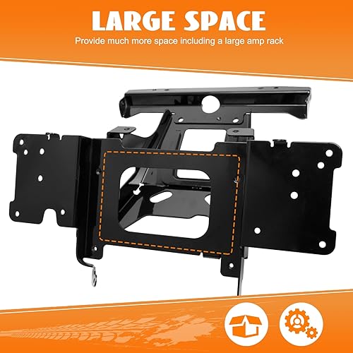 Miniatura 6 de Kit de reparación de soporte de radio de carenado interior delantero de acero brillante negro se adapta a Harley Touring Road Glide 2015-2024