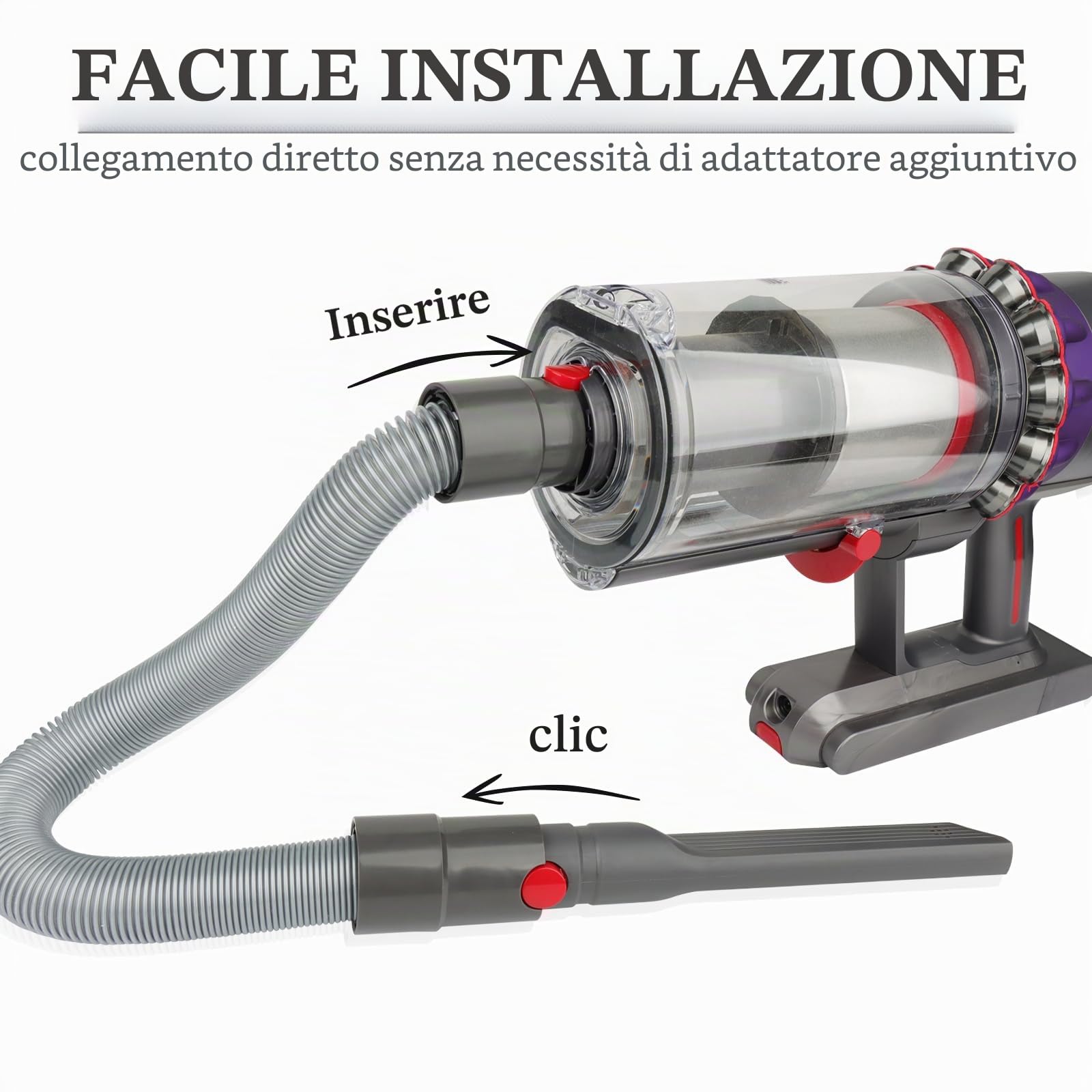 Fullclean Kit di fissaggio per aspirapolvere Dyson Gen 5 V15 V12 V11 V10 V7 V8 Absolute Detect Cyclone Fluffy Mattress Outsize Accessori Bundle Spazzola di Ricambio Strumenti