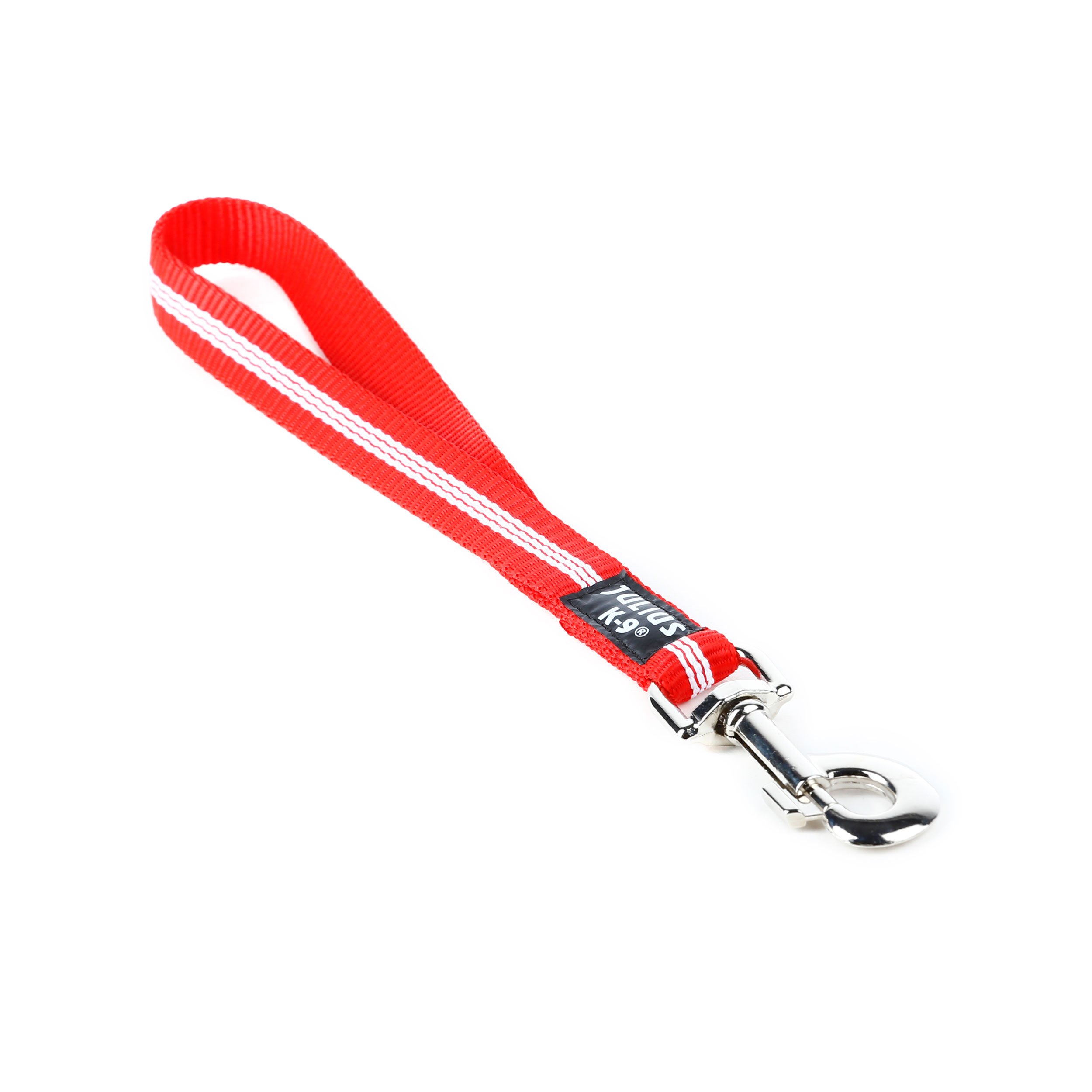 IDC Tubular Webbing Short Leash, 19 mm x 35 cm, Red - Image 4