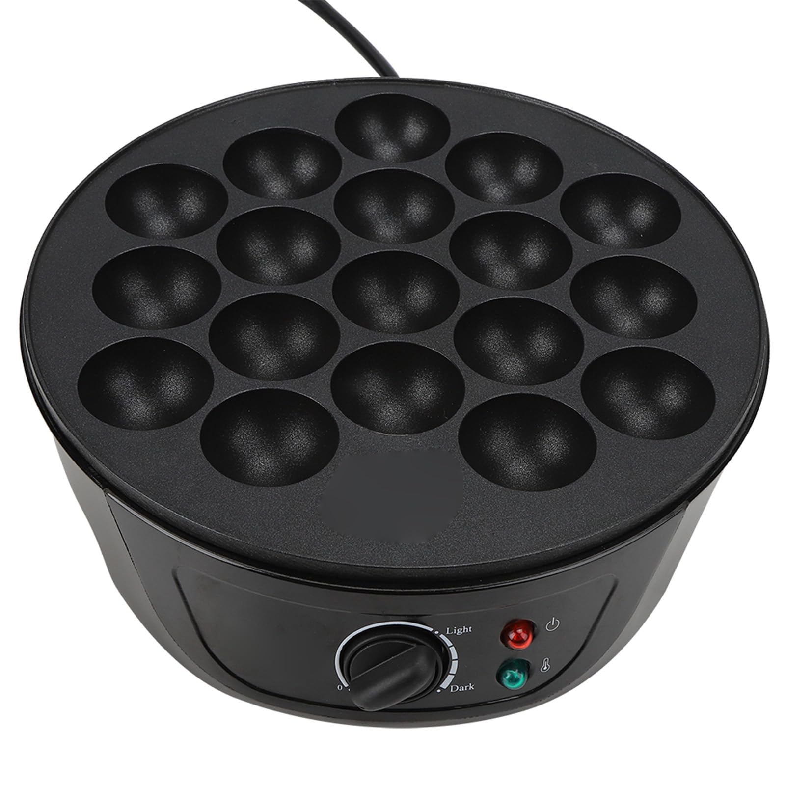 lyrlody Macchina per Takoyaki 18 Stampi Rotondi 750W Rivestimento Antiaderente