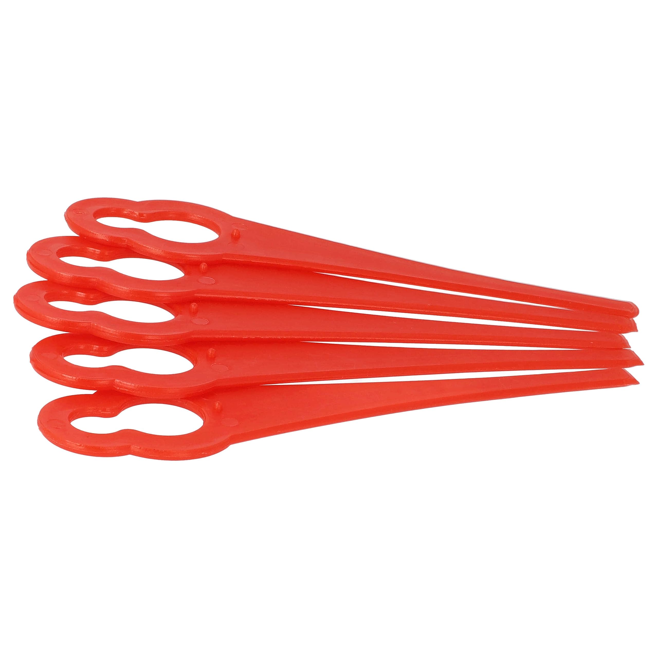 vhbw 50x Ersatz-Messer Ersatz für Recharge Tools GTB-20 | 9363144S für Rasentrimmer - Ersatzklinge Rot, Nylon / Kunststoff