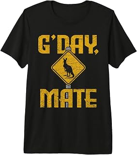 Australian Greeting Hello Australia Day Kangaroo Australian Premium Tri-Blend T-Shirt