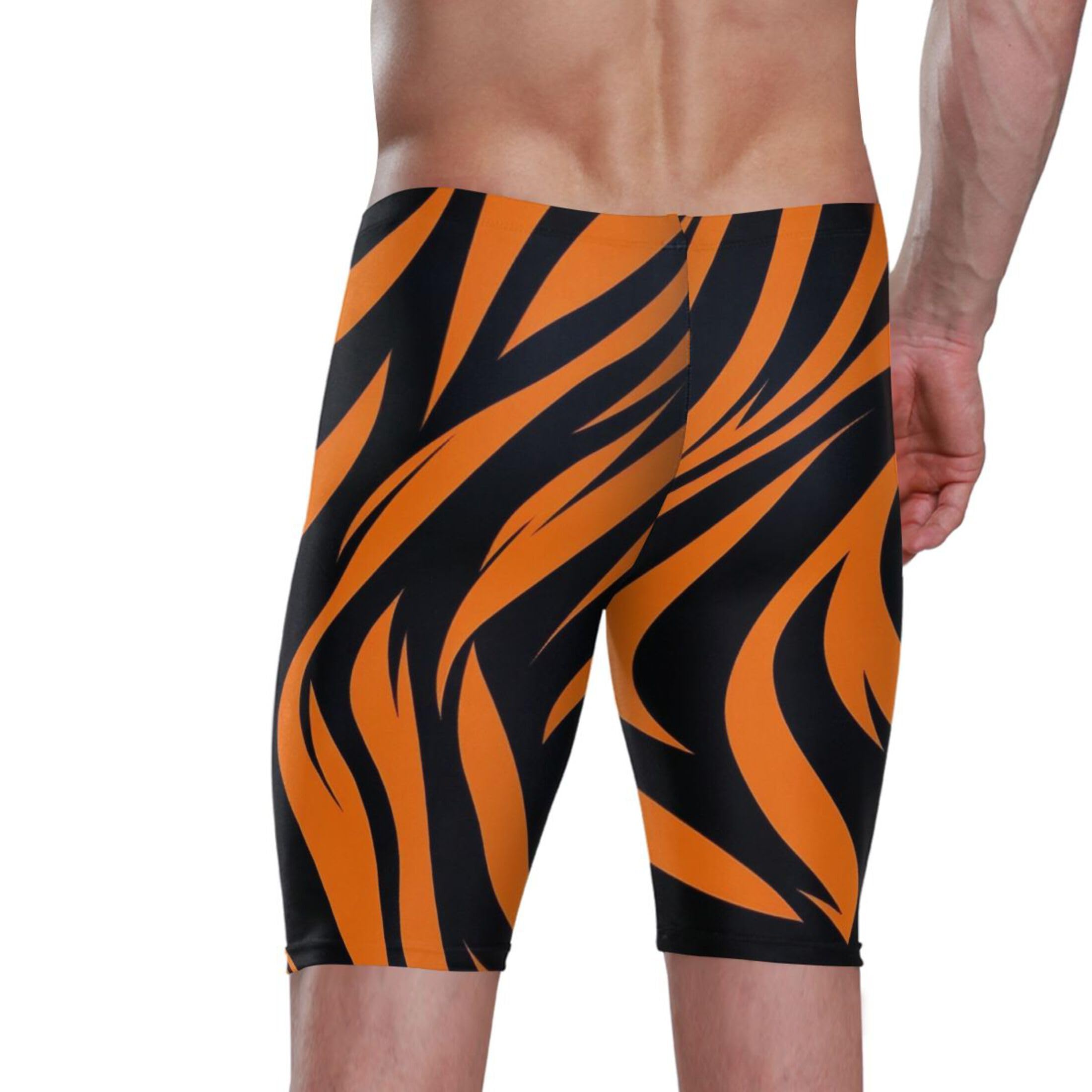 Tiger Stripe Swim Jammers Swimsuit for Men XXL B0402149