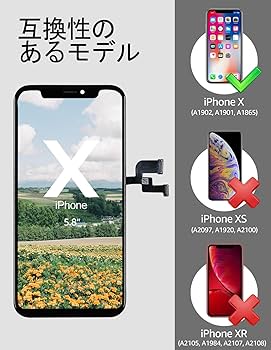 Amazon.co.jp: Bokman - iPhone X液晶パネル LCD ディスプレイ 画面
