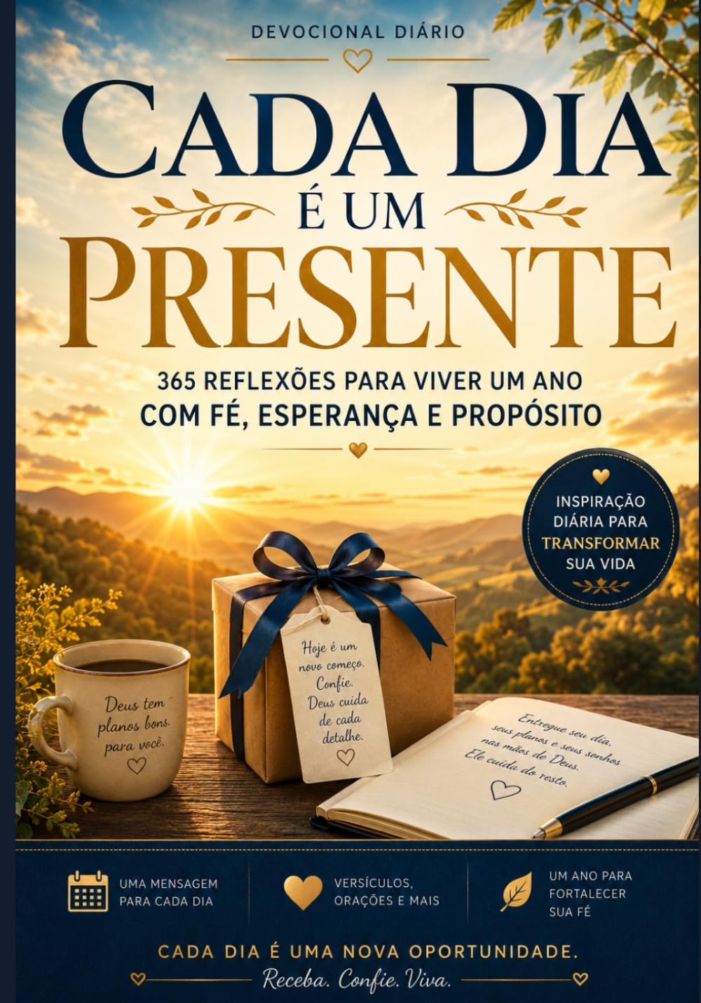 Cada Dia é um Presente: 365 reflexões para viver um ano com fé, esperança e propósito