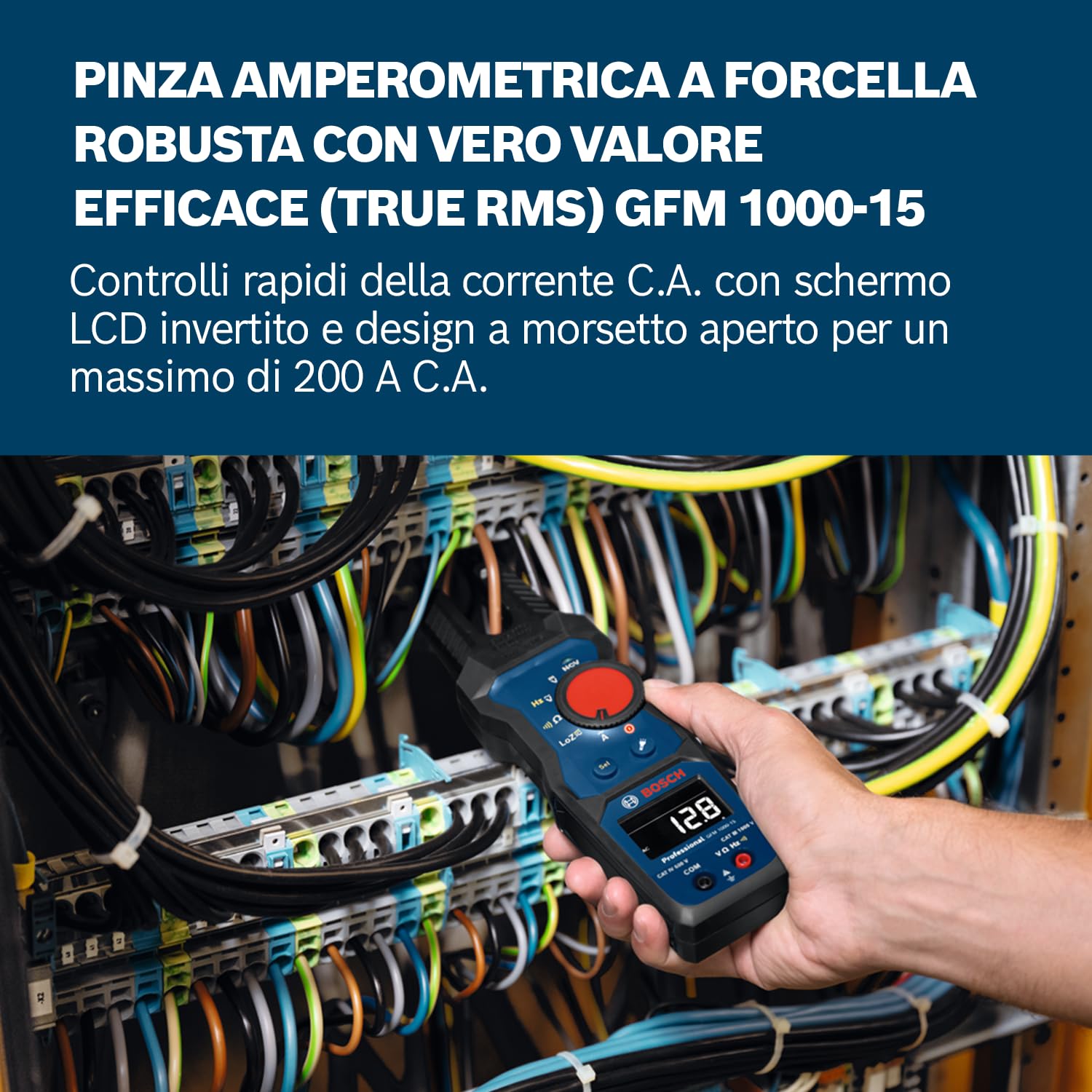 Bosch PRO Pinza Amperometrica a Forcella GFM 1000-15