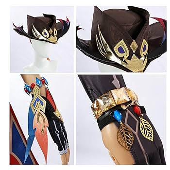 Amazon.co.jp: 原神 チャスカ Chasca コスプレ衣装セット 帽子
