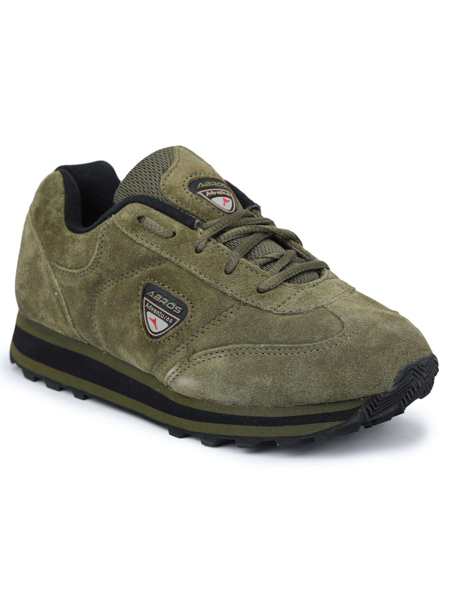 ABROS Mens JOGGER-4O AUGO7010 Outdoor Suede Leather Shoes_Olive_9UK (B0BXNSLLCG) Amazon Price History, Amazon Price Tracker
