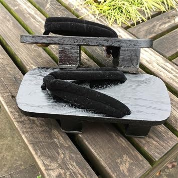 Japanese Geta Clogs Unisex Sandals Wooden Shoes Two-toothed High Cos Couple Shoes Cos Samurai Shoes, Kimono Flip Flops Summer Slippers for Adults