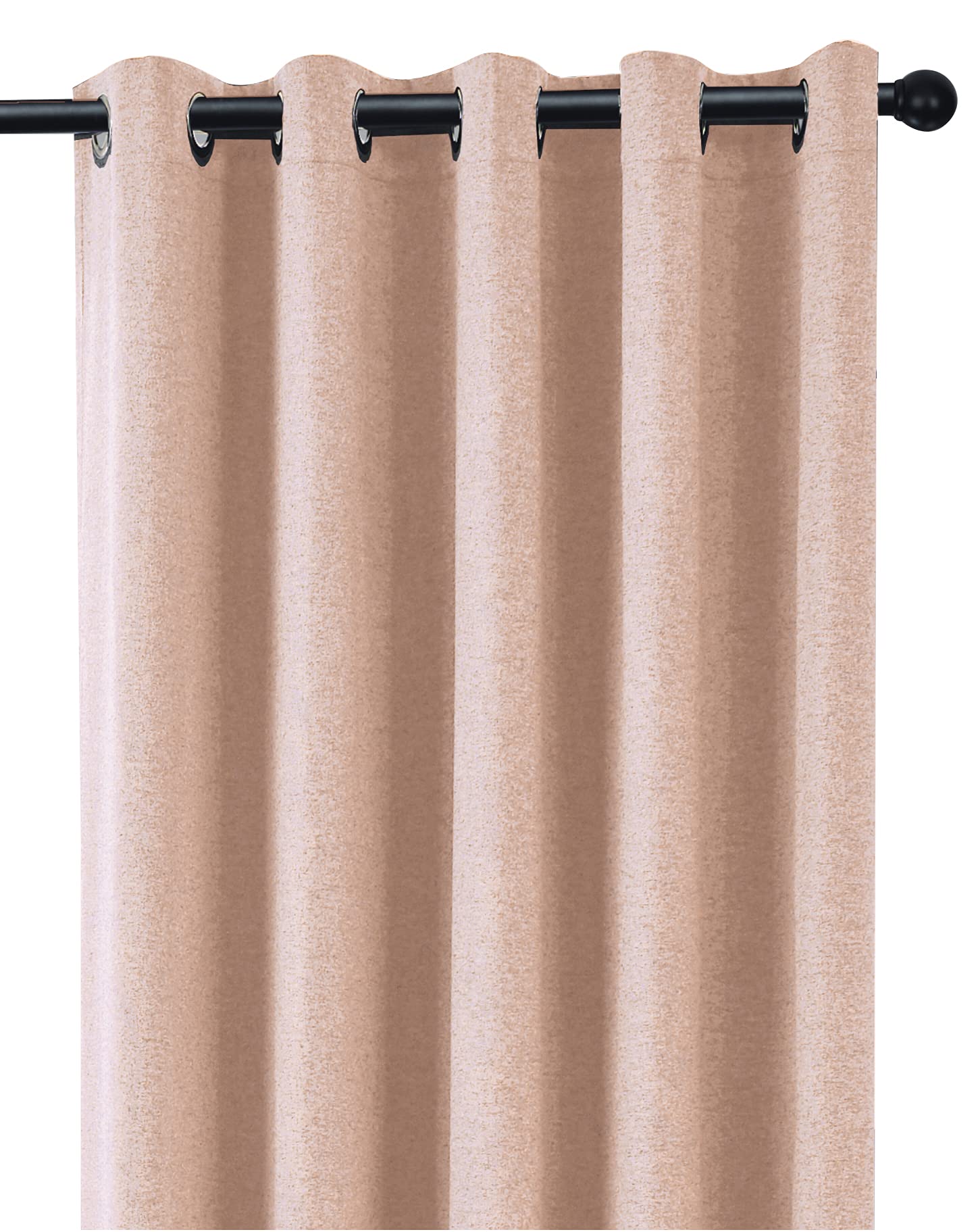 Coastline Luna Cortinas Opacas Cepilladas Con Ojales