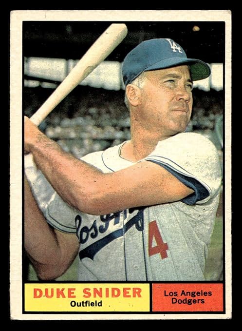 1961 Topps #443 Duke Snider Very Good Dodgers