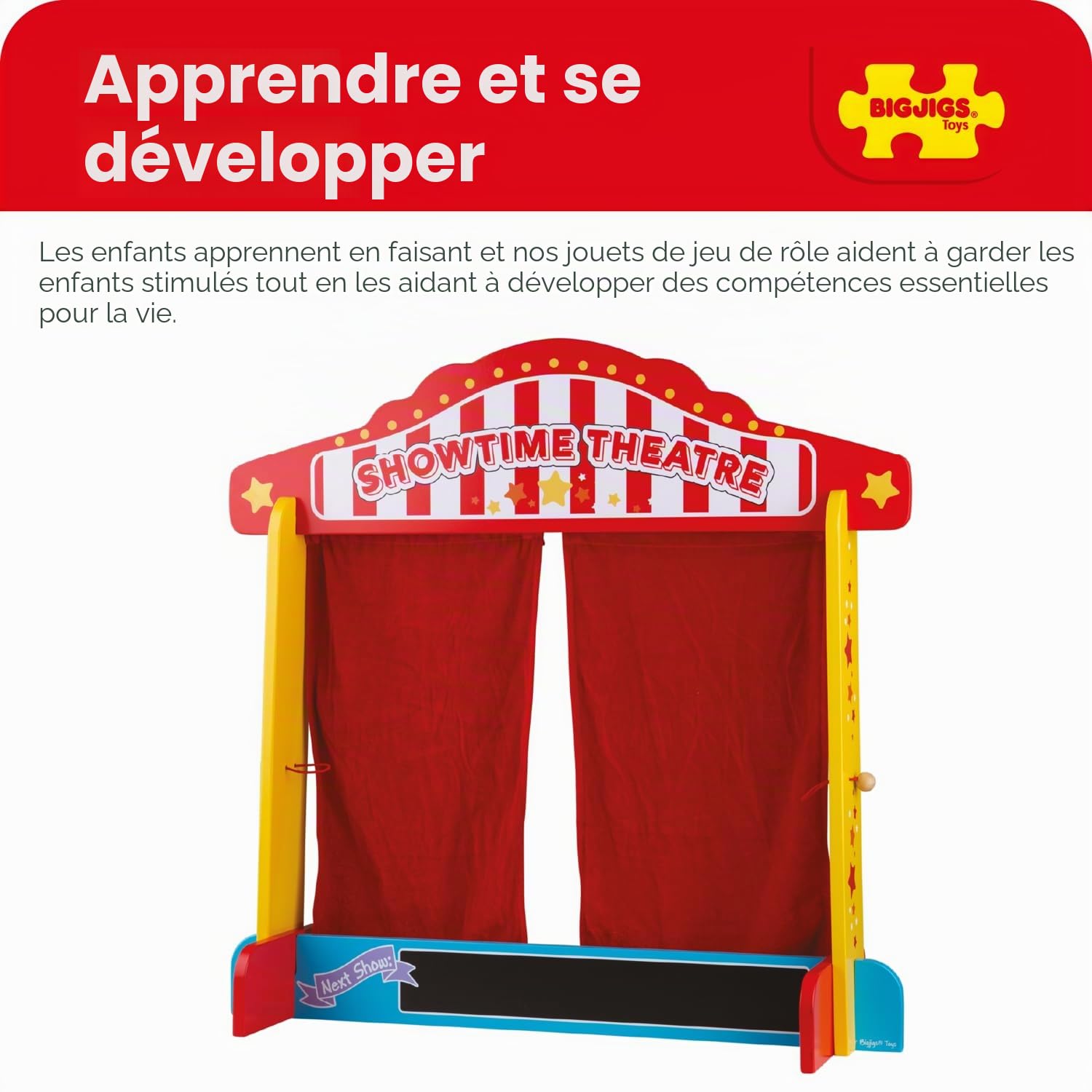 Bigjigs Toys Castelet de théâtre