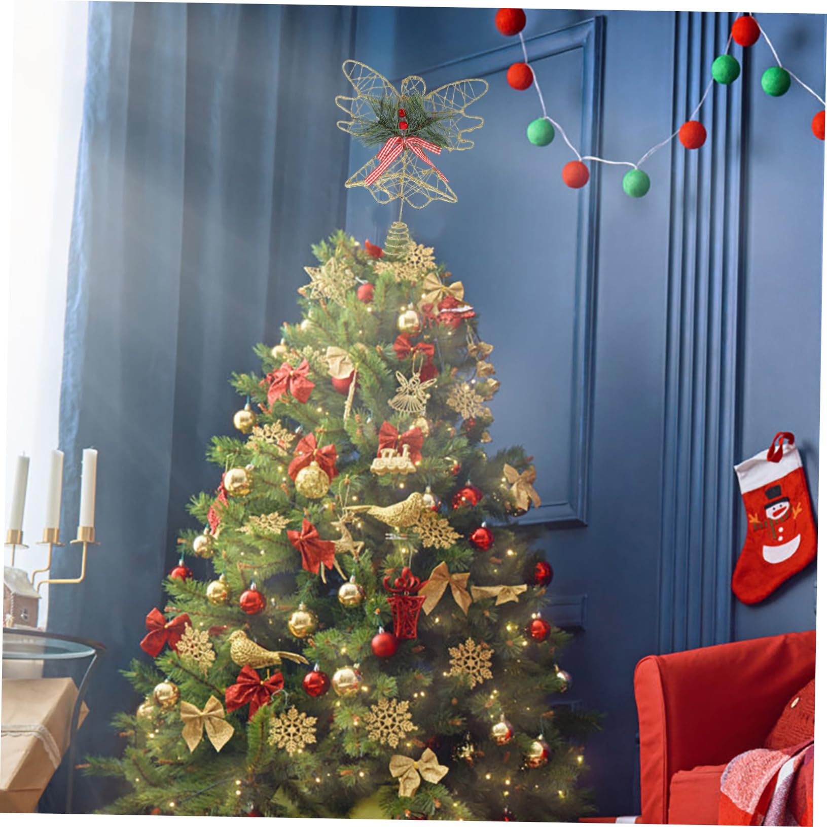 Zerodeko Lot De 4 Décorations De Sapin De Noël en Forme Dange Décoration Multi-usages pour Centre Commercial