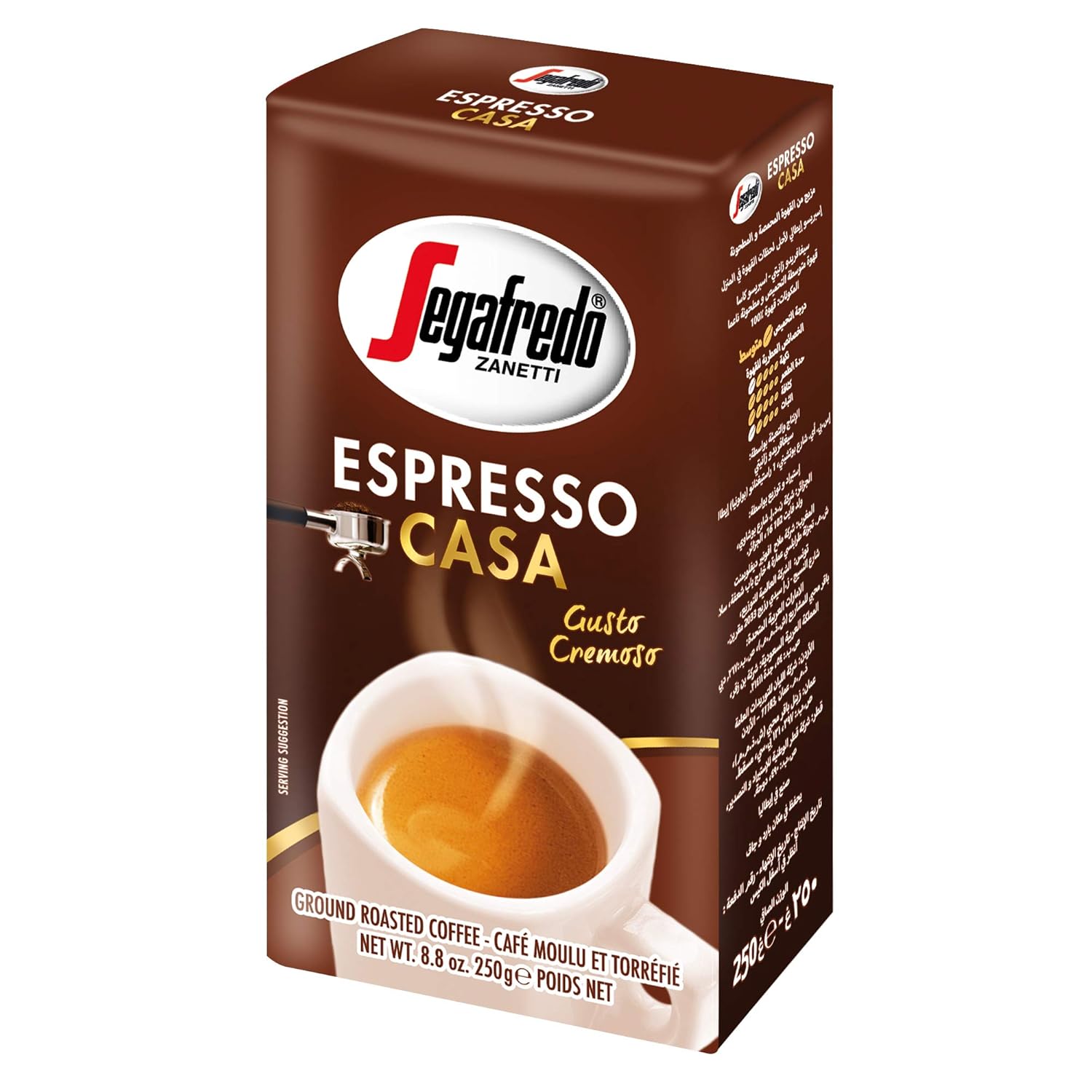 Segafredo Espresso Casa gemahlen, 4er Pack (4 x 250 g) Amazon