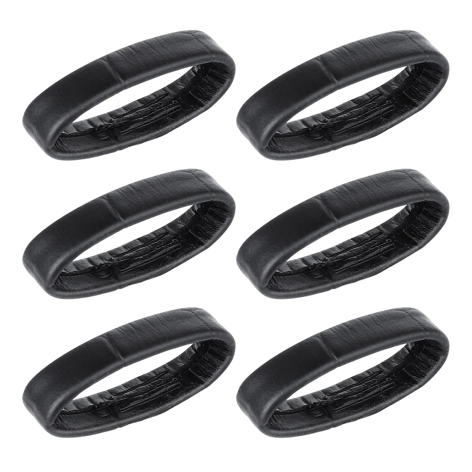 6Pcs Leather Watch Band Loops, Replacement Bracelet Loops, Bracelets Holders, Bracelet Protectors, Watch Buckles (18mm/20mm/22mm×2)