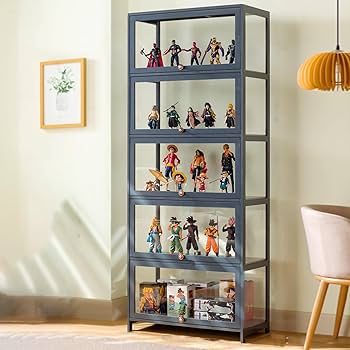 アクリル製5段ガラスケース Amazon.co.jp: コレクションケースフガラスケースディスプレイ