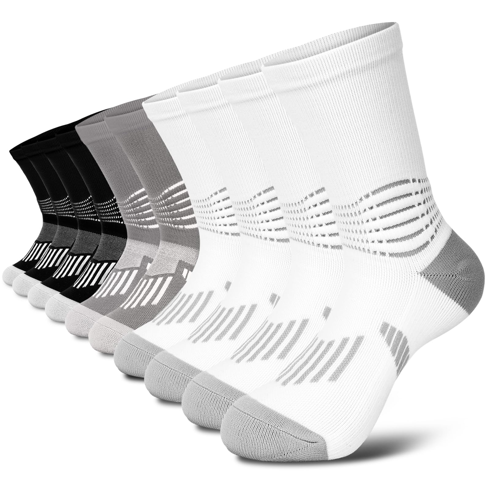 IRAMY Crew Compression Socks