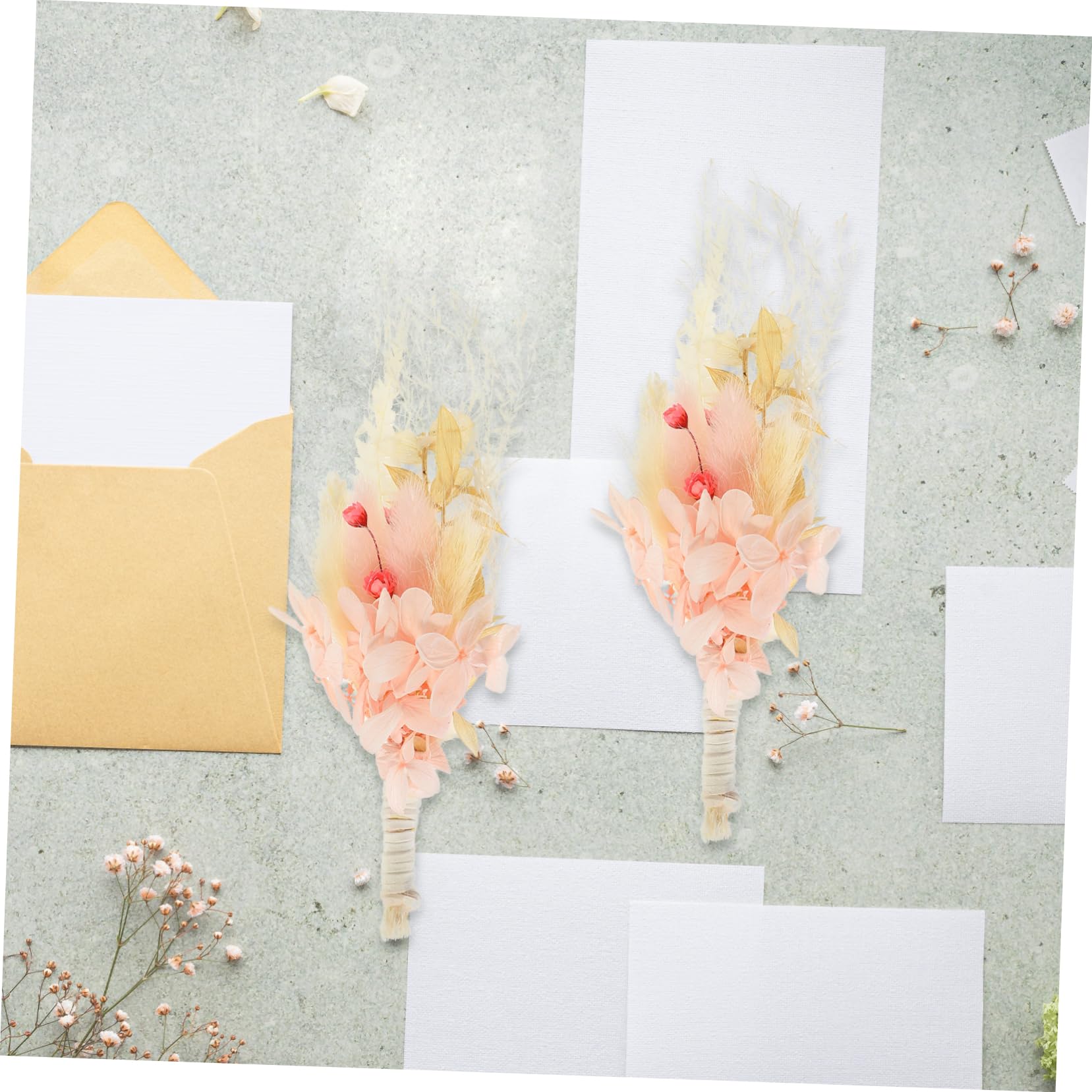 Alipis 3 Pièces 6 Fleur préservée Arrangement de Fleurs pour Le Bricolage Mini-vases Wedding Decorations Home Decor Plante séchée Bricolage Petit Bouquet de Fleurs séchées Rose