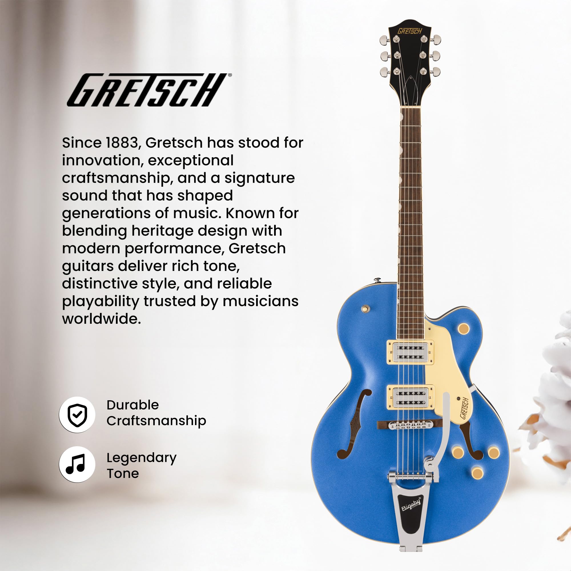 Gretsch G2420T Streamliner Hollow Body with Bigsby Fairlane Blue - Halbakustik Gitarre
