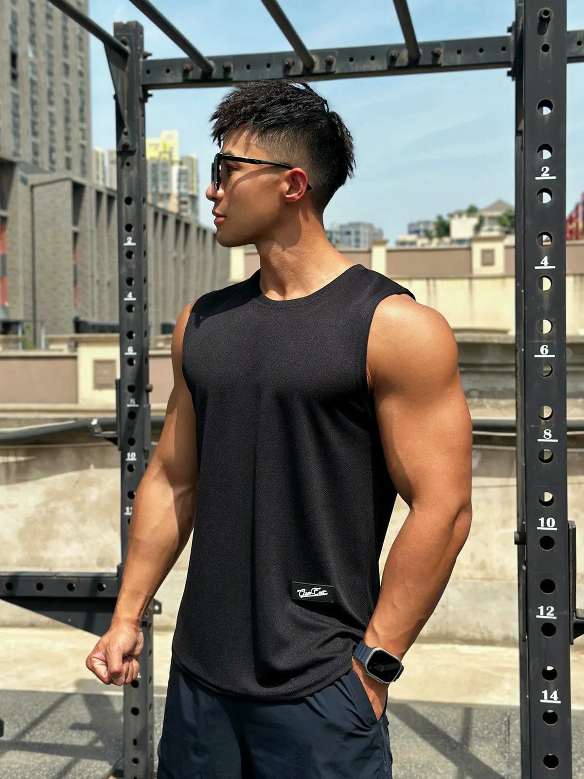 Kamizelka fitness Męska Gym Tank Top Sleeveless Shirt Męska siatka Breathable Sports Undershirt Gyms Running Men