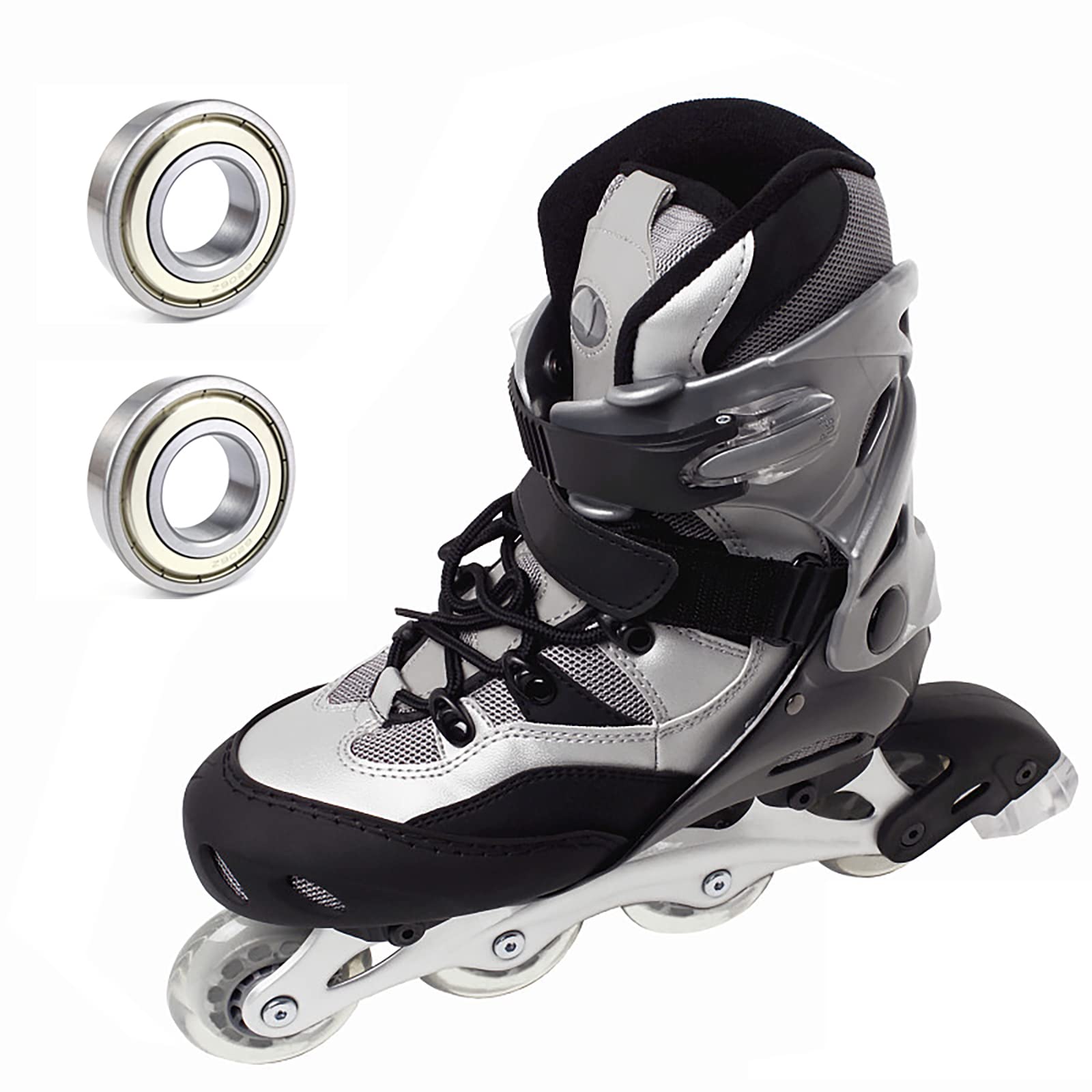 4 pièces Roulements à Billes,608ZZ ABEC 7 Speed Bearings Roulements à billes,Métal Double Blindage Miniature Deep Groove,Haute Qualité pour Rouleau Planche à Roulettes longboard waveboard