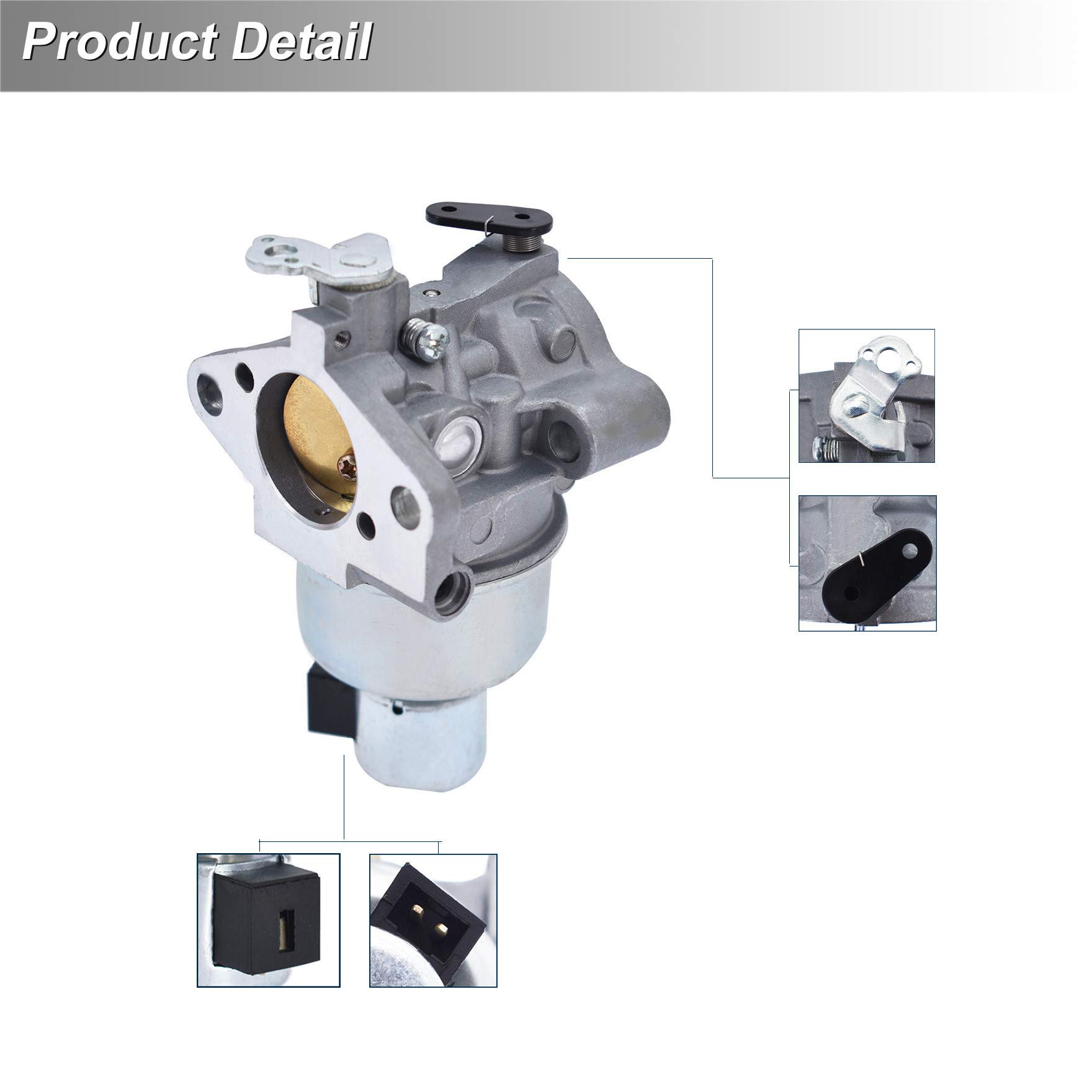 waltyotur 20 853 33-S - Kit de carburador para Kohler SV Series SV590 SV591 SV600 SV601 SV610 SV620 15HP 16HP 17HP 18HP 19HP Repalcement para John Deere STX30 AM132722