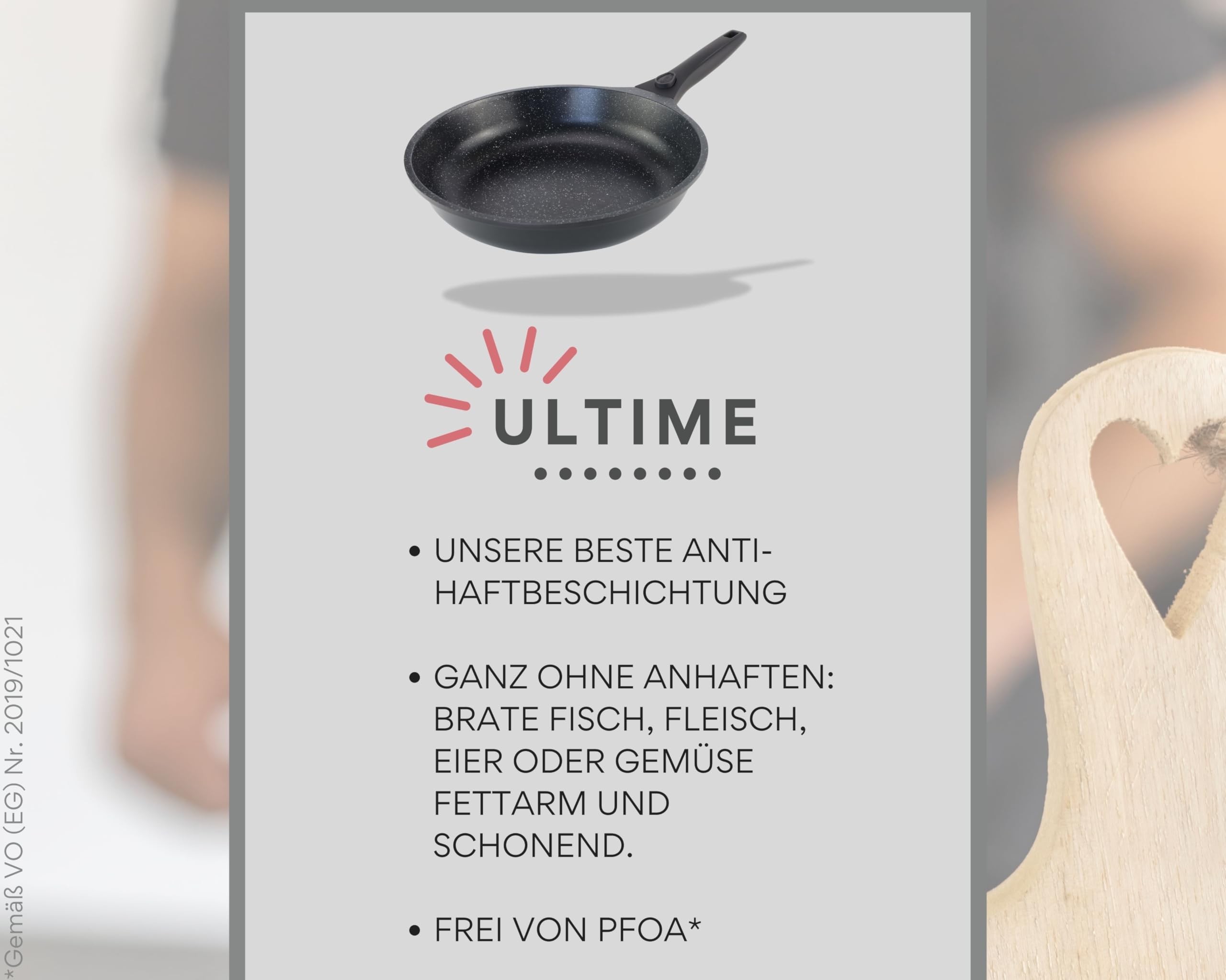 DIVORY Pfannenset 3-teilig (20/24/28 cm) – Bratpfannen Set Antihaftbeschichtung & abnehmbaren Griffen, frying pan, Für alle Herdarten geeignet, Induktion – Inkl. Pfannenschoner – Frei von PFOA & PFOS