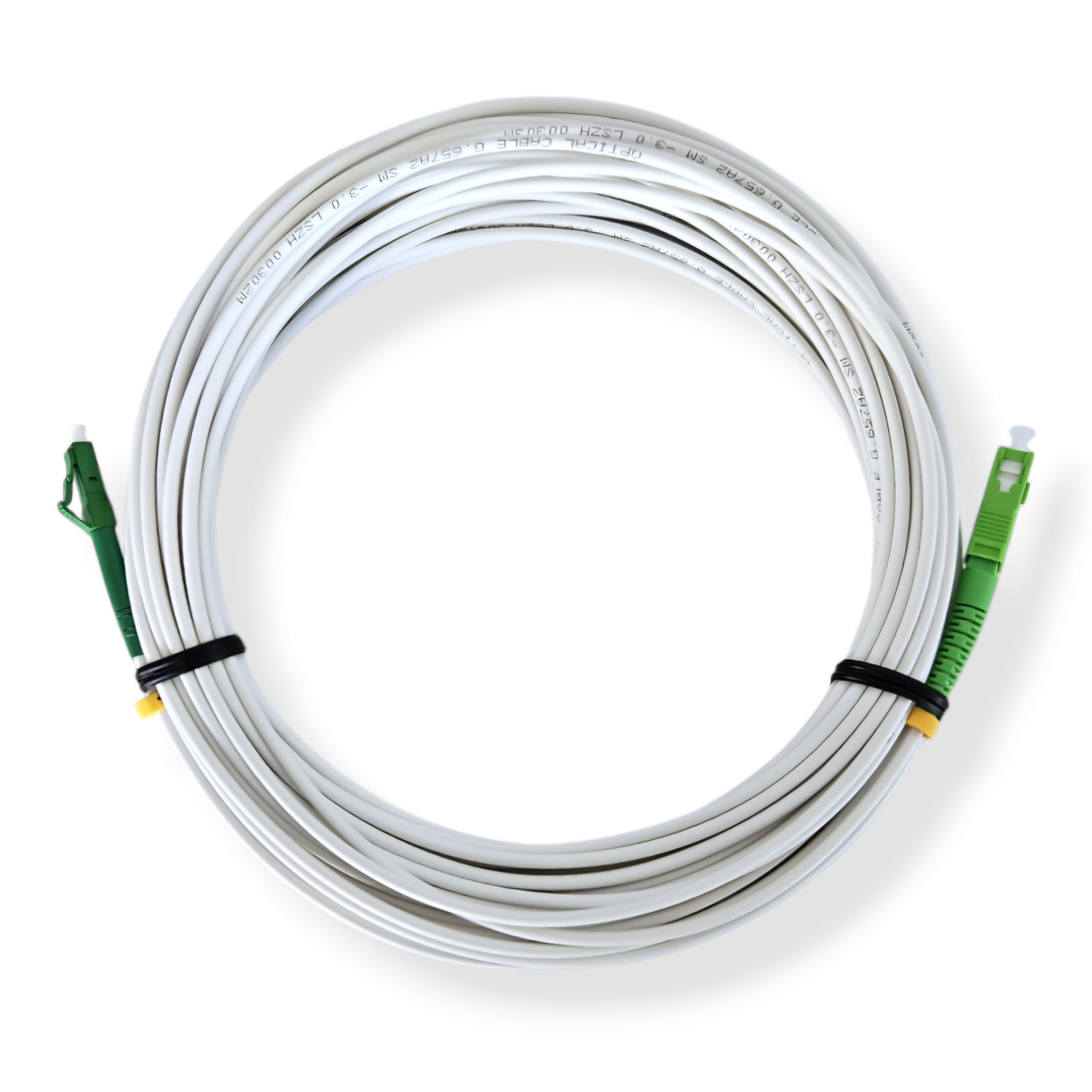 CONBIC® 12m LC APC - SC APC Glasfaserkabel Simplex OS2 9/125 gelb LWL 3.0mm CONBIC® 12m LC APC - SC APC Glasfaserkabel Simplex OS2 9/125 gelb LWL 3.0mm