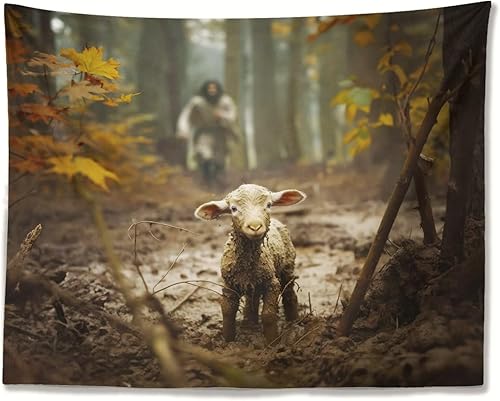 Miniatura 9 de Tapiz de Jesucristo La Última Cena, telón de fondo para decoración del hogar para dormitorio, sala de estar, fiesta de cumpleaños, 59 x 39 pulgadas