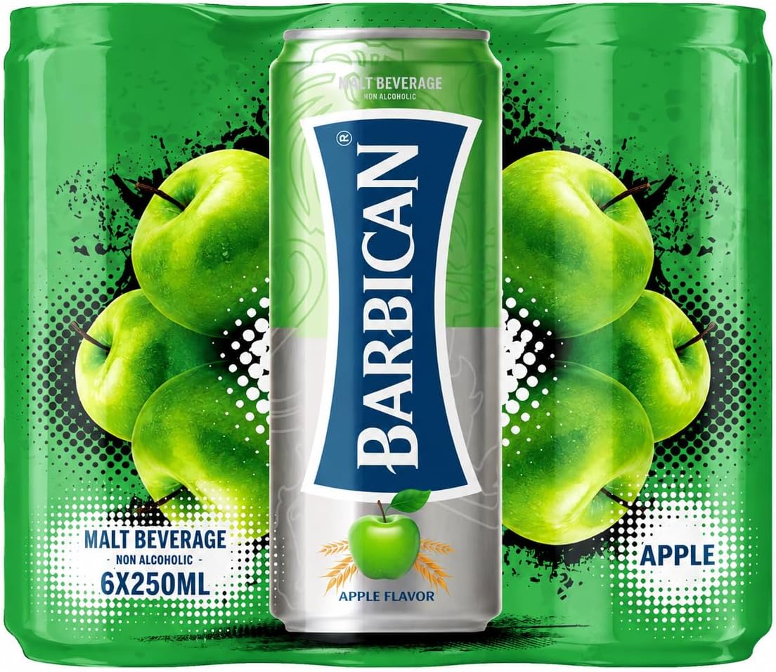Barbican Malt Beverage Apple Flavour Non Alcoholic 250ml x 6