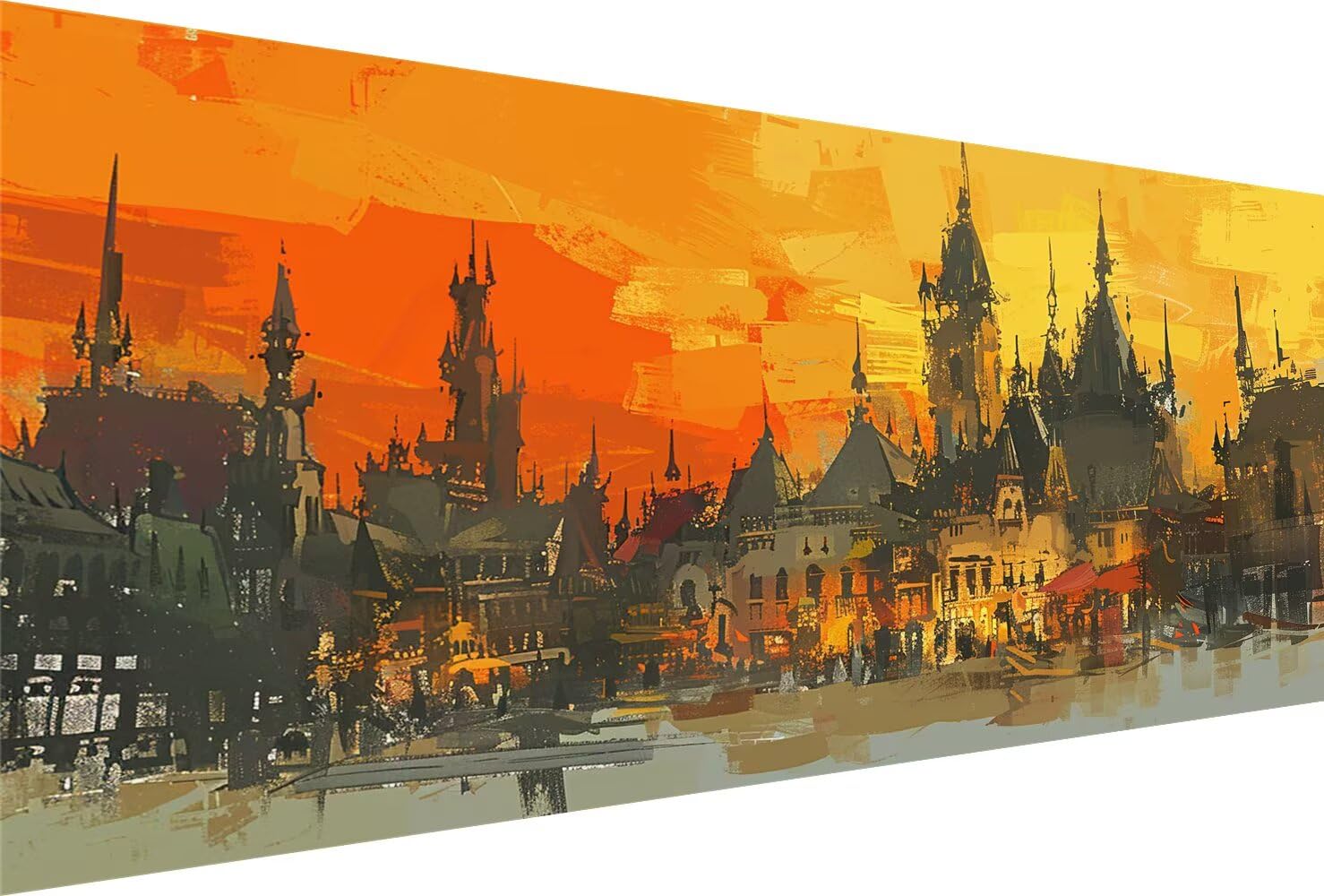 Diamond Painting Abstrakt Diamond Painting Erwachsene Schloss Bastelset Kinder ab 6 Jahre Mosaikherstellung Kreatives Geschenke für Mädchen Anfänger, Kreuzstich Arts Craft Zimmer Deko 60x120cm Y5-919