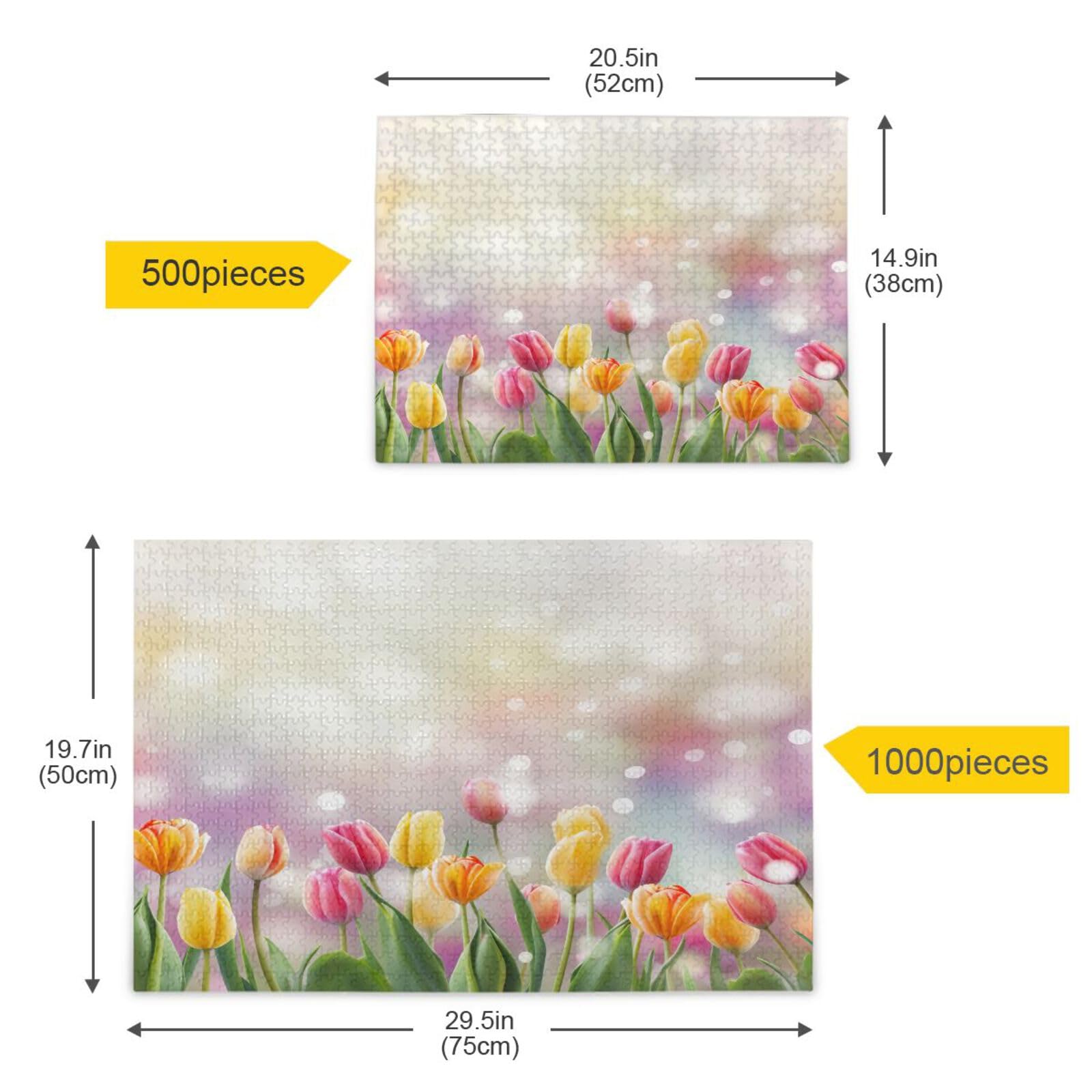 Amazon.com: GOODOLD Colorful Tulips Puzzles for Adults and Kids