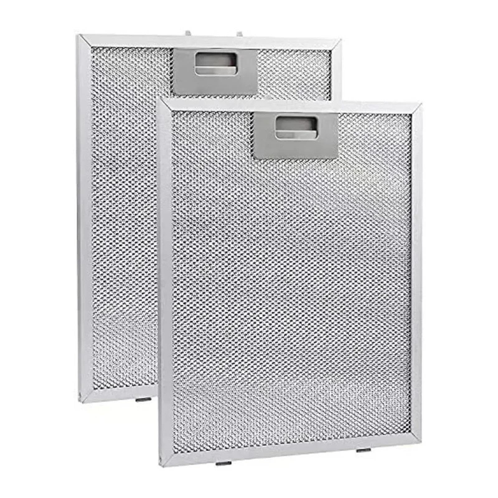 2x Filtro Di Ricambio For Cappa Aspirante Aspiratore In Alluminio 260x320mm Rete Metallica Estrattore For Grasso Da Cucina