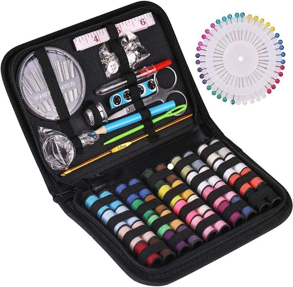 ASWRTYJO Portable Sewing Kit Home Multifunctional Sewing Box Storage Box Sewing Needle Sewing Bag Travel Supplies