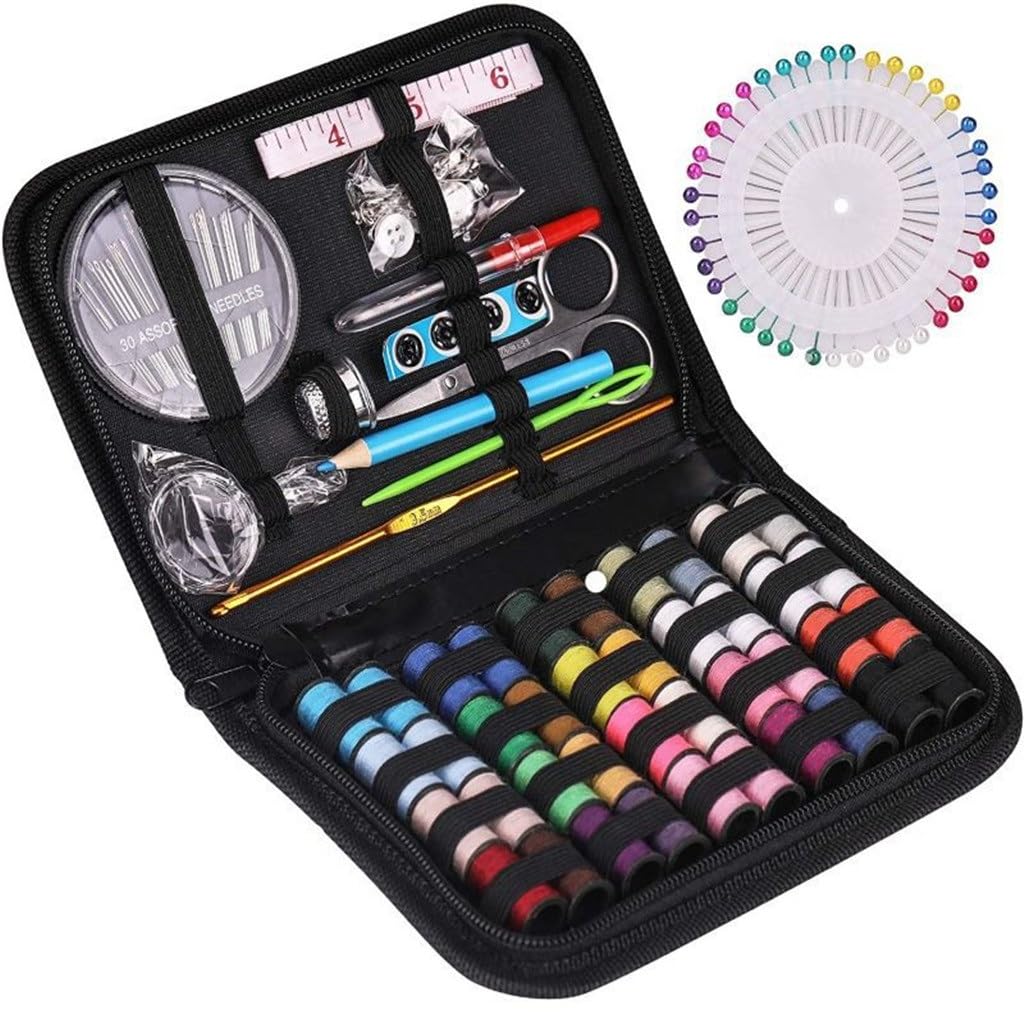 Kit de Costura portátil para el hogar, Caja de Costura Multifuncional, Caja de Almacenamiento, Bolsa de Costura, Suministros de Viaje