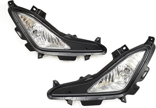 LEDIN Fog Lights Compatible for 2014-2016 Hyundai Elantra OE Style Clear Lens with Switch, Wire, Brackets