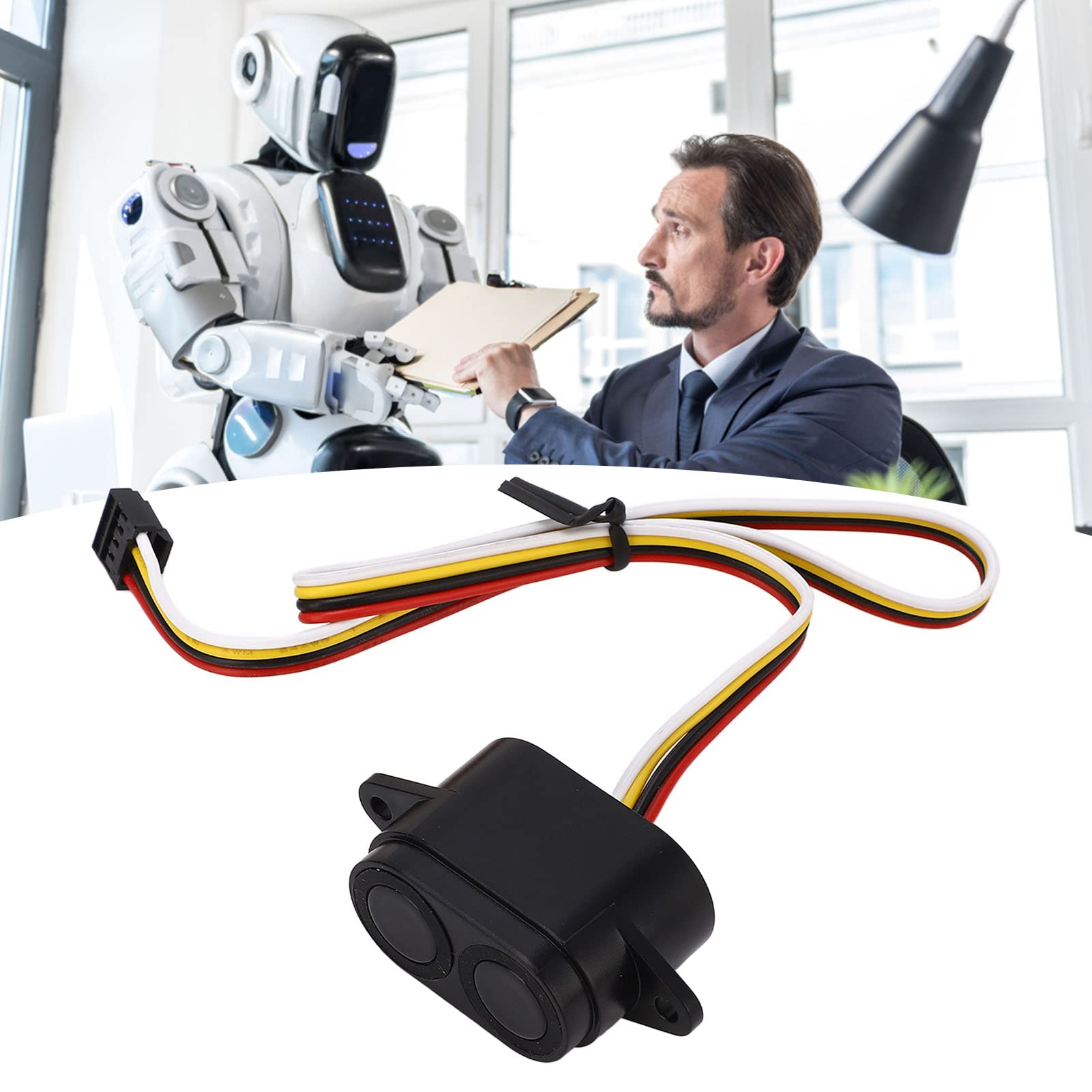 Módulo de medición de Distancia por ultrasonidos, Sensor ultrasónico de medición de Distancia, módulo de Salida Estable, Impermeable IP67 y antiinterferencias, con Control UART
