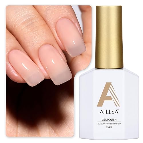 Vista 173 de AILLSA - Esmalte de uñas en gel pastel macaron, verde menta, colores brillantes de verano, algodón de azúcar, gel UV semipermanente, manicura