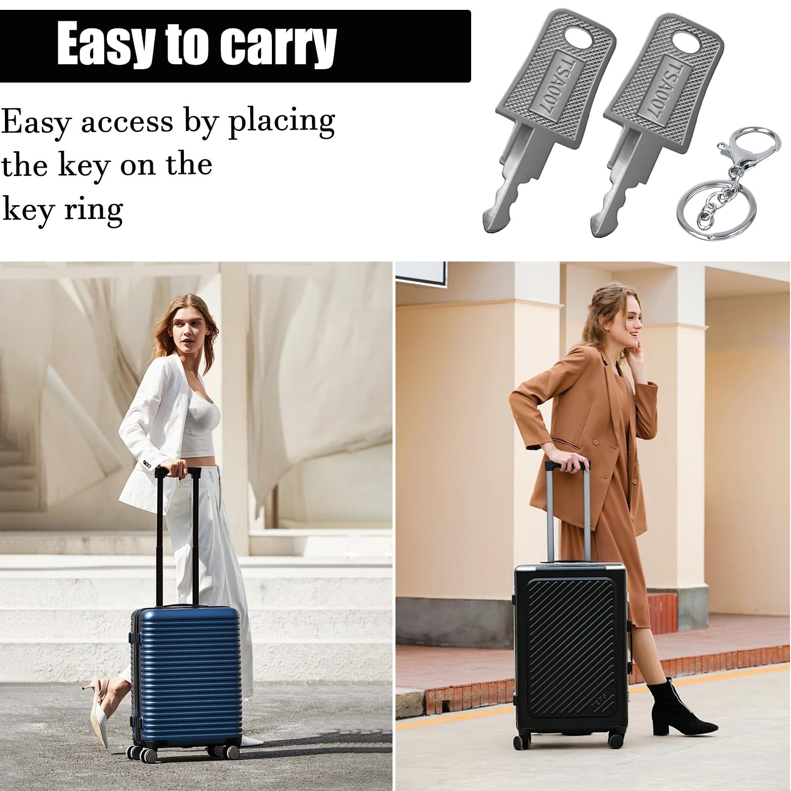 2 Stuks Multifunctionele TSA002 TSA007 Sleutel Tsa Veilig Skiec Master Key Bag for Bagage Koffer Douane Tsa Lock (Color : 2 PCS TSA Safe Skies