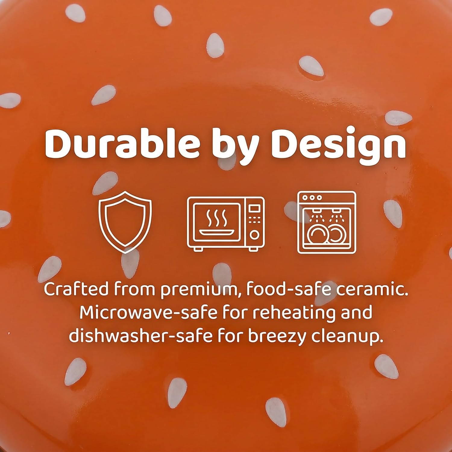 Stackable Ceramic Burger Plate Set, 2026 New 5-Piece Ceramic Hamburger Stack Plates and Bowls Sets, Novelty Multi-Layer Stackable Burger Dinnerware Set with Lid, Style B, 6.5in