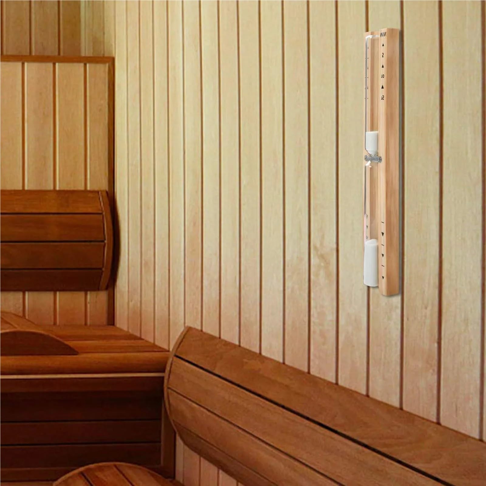 2 pezzi Clessidra in legno Timer Sauna Attività Multifunzionale Pratico Strumento di conto alla rovescia Orologio Insegnante Lavoro Gadget