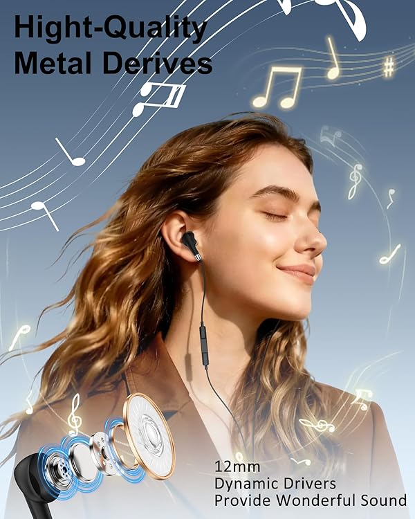 Samsung Type C Headphones Wired Ear Buds for Galaxy A57 A37 A16 S26 Ultra S25 Edge S24 Fe S23 Z Flip7 Fold7 USB-C Wired Earbuds in-Ear Earphones with Microphone & Noise Cancelling Earpods for iPhone by AILKIN - Image 2
