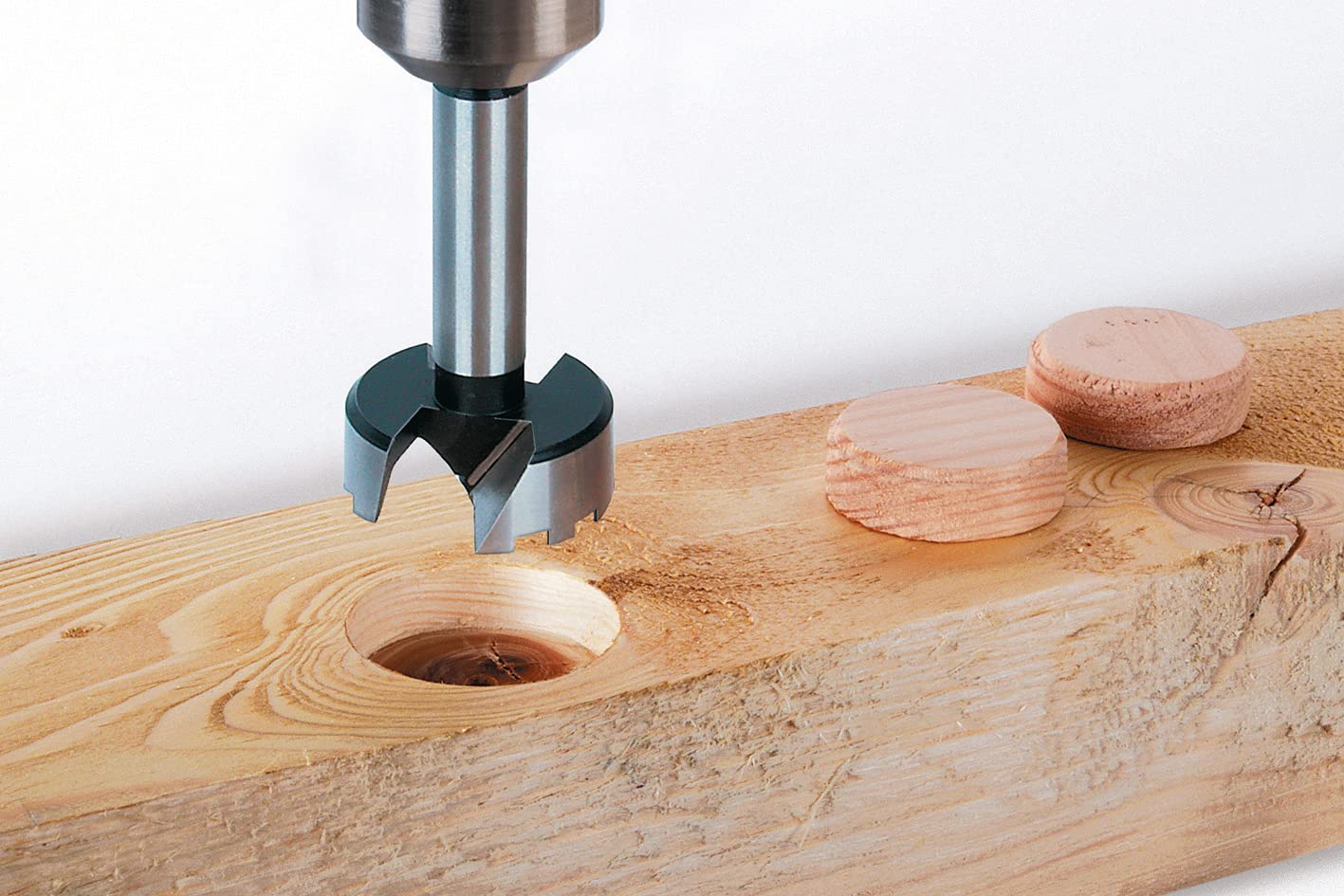 wolfcraft Set di punte Forstner da 5 pezzi I 1002000 I Per la foratura del legno con e senza limitazione della profondità