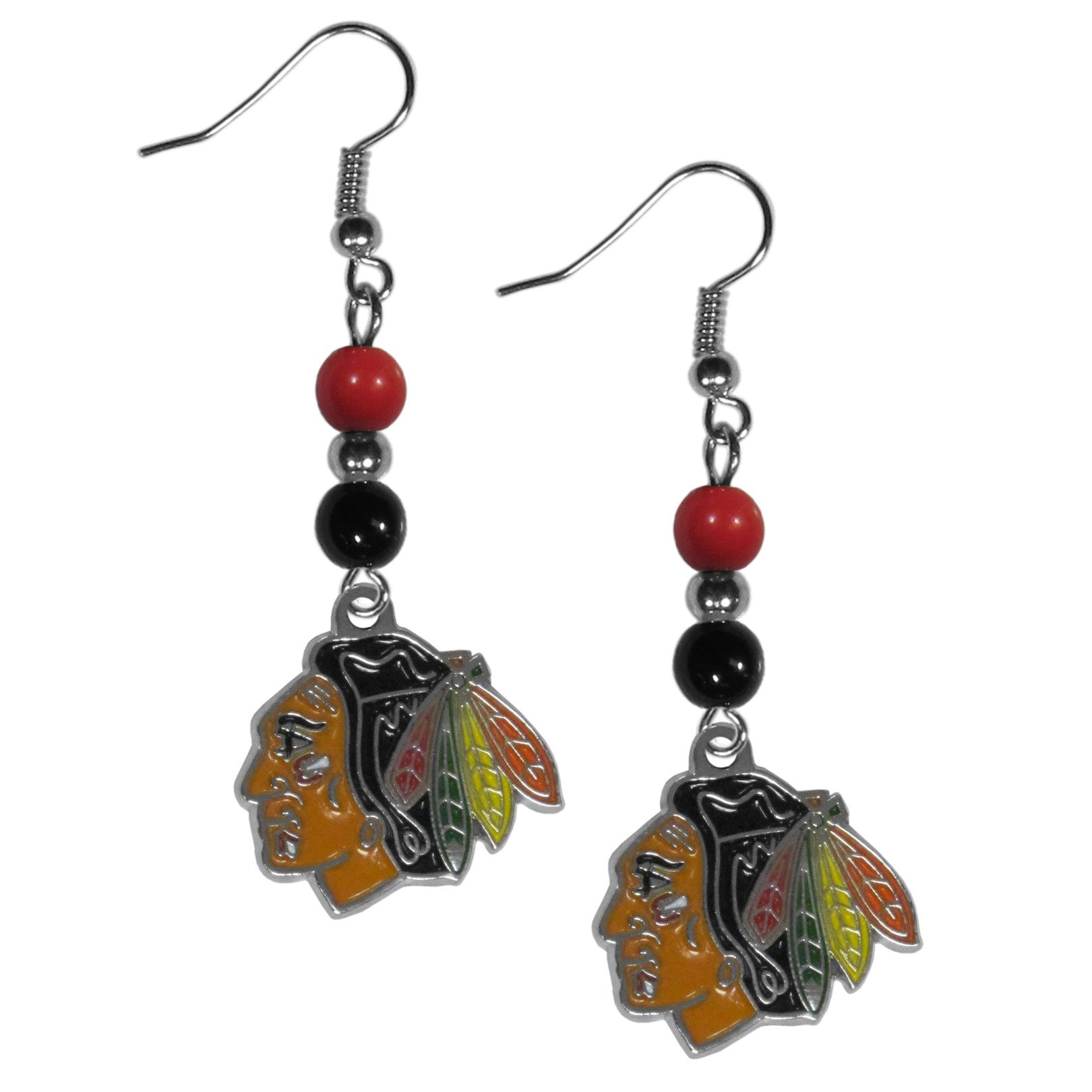 NHL Fan Bead Dangle Earrings