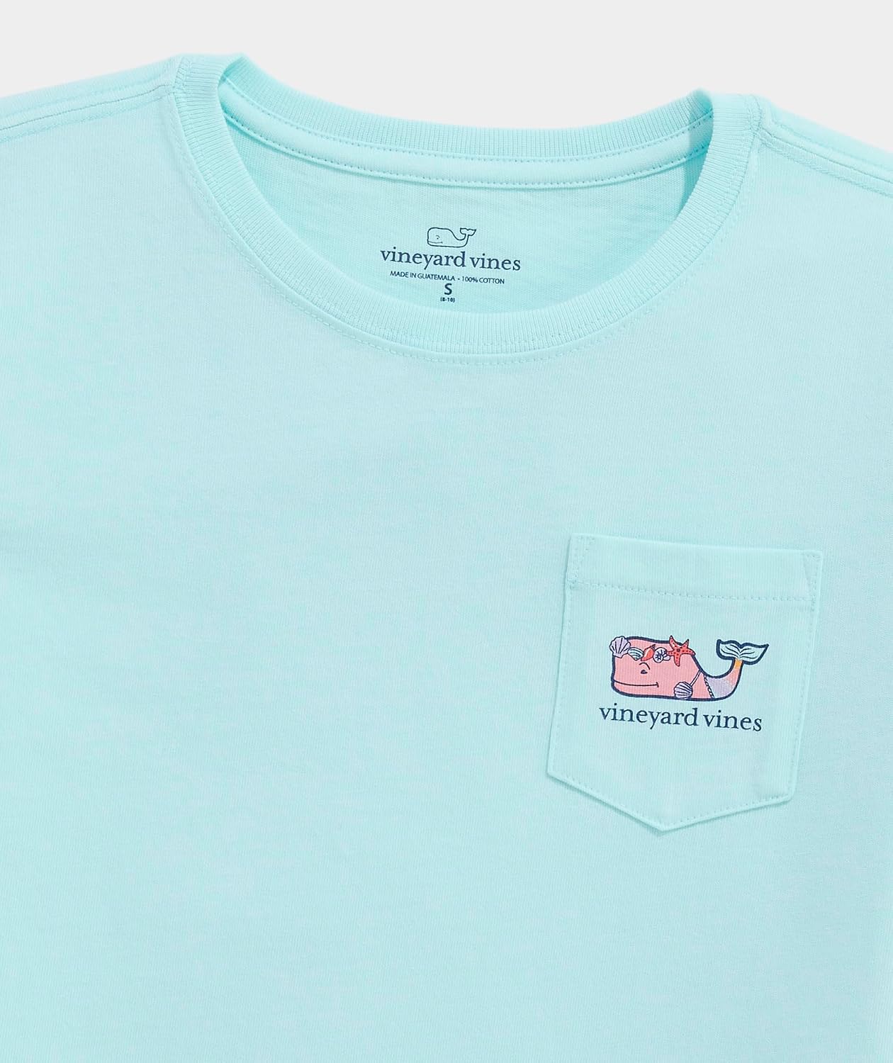 Vineyard Vines Baby Girls' Girls' Mermaid Whale Short-Sleeve Pocket Tee