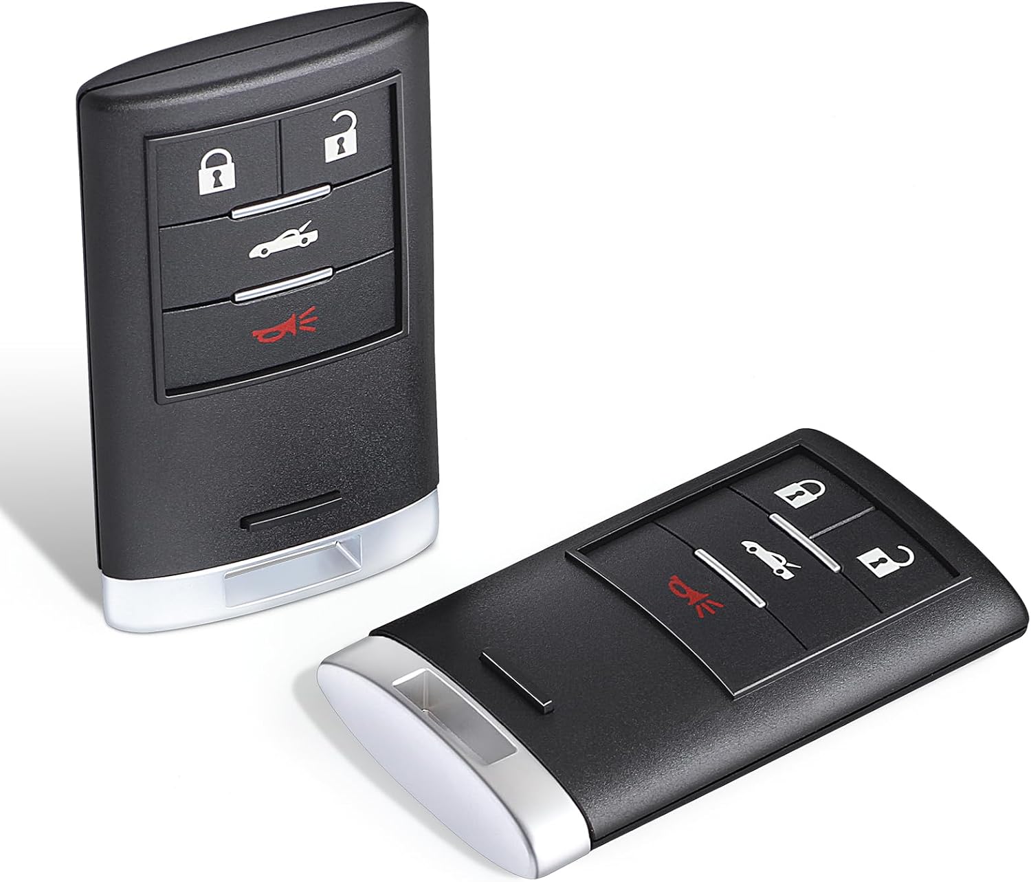 Keyecu Pair Smart Key Fob Replacement 4 Button for Chevrolet Corvette 2008-2013,FCC ID M3N5WY7777A ,P/N:25926479 25926480