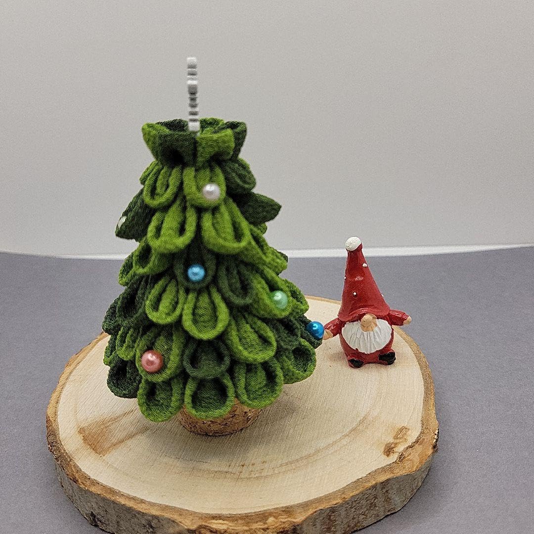 Amazon | ちりめんつまみ細工 クリスマスツリー S⑧ | クリスマス