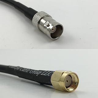 3 feet RG316 BNC FEMALE to RP-SMA MALE Pigtail Jumper RF coaxial cable 50ohm Quick USA Shipping